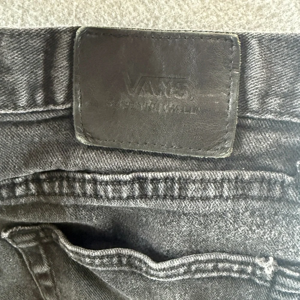 Vans Mens Faded Black Straight Leg Denim Jeans 32x30